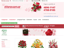 Tablet Screenshot of aflorar.com.ar